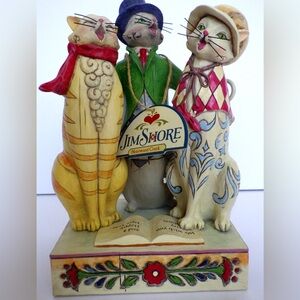 Vintage! Jim Shore Heartwood Creek Caroling Cats.